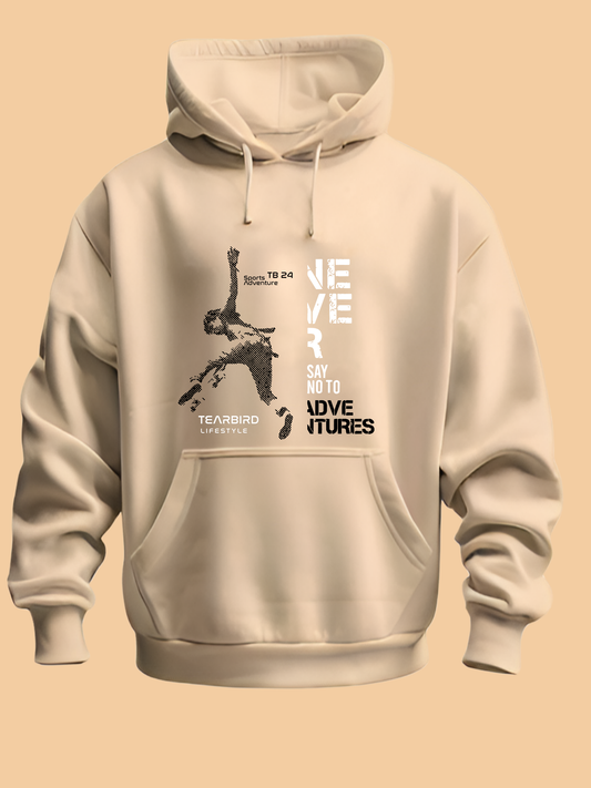 NEVER SAYS NO - FRONT SIDE PRINTED HOODIE