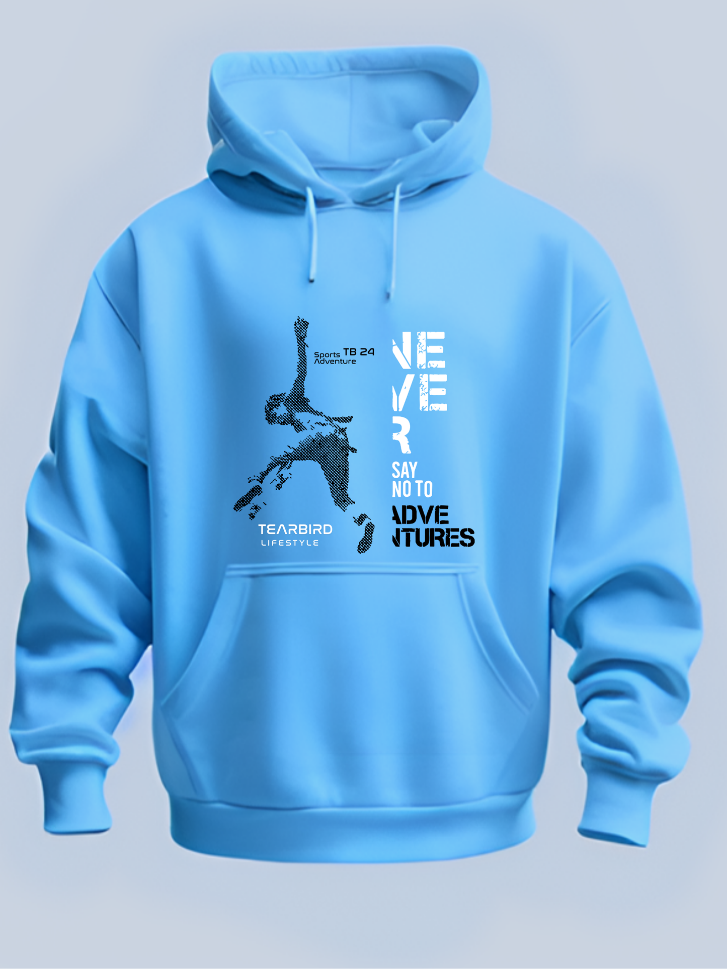 NEVER SAYS NO - FRONT SIDE PRINTED HOODIE