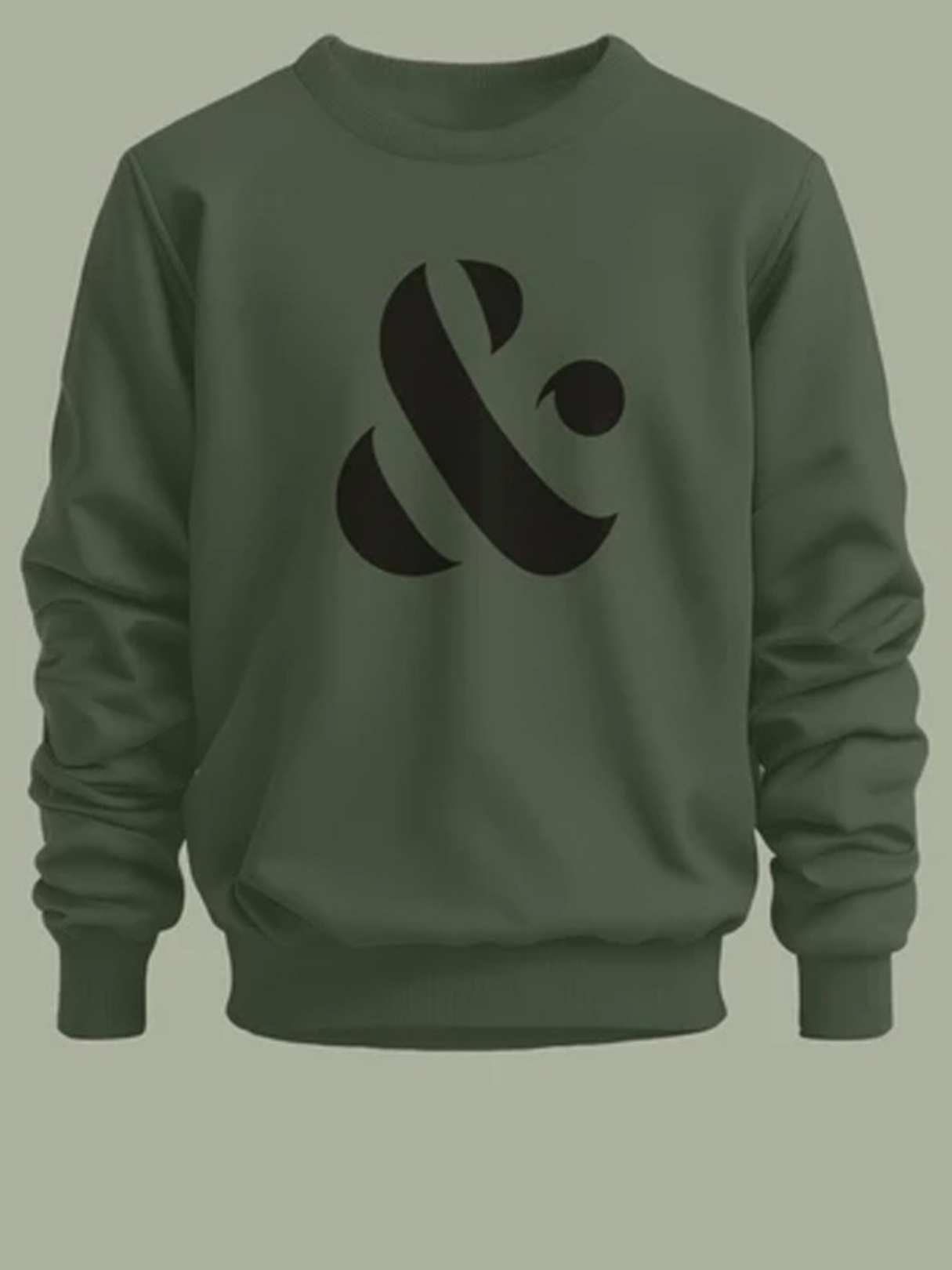 And Life Goes On Olive Green - Premium Sweatshirt